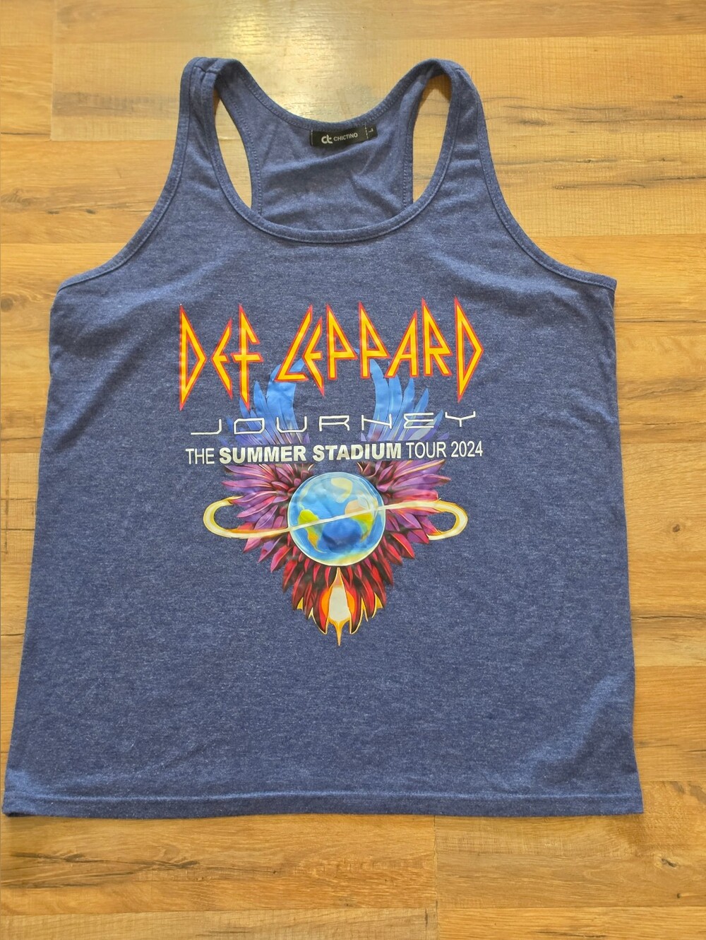 Def Leppard Journey Summer Stadium Tour 2024 Tank Top 🎸 Size L 🌟